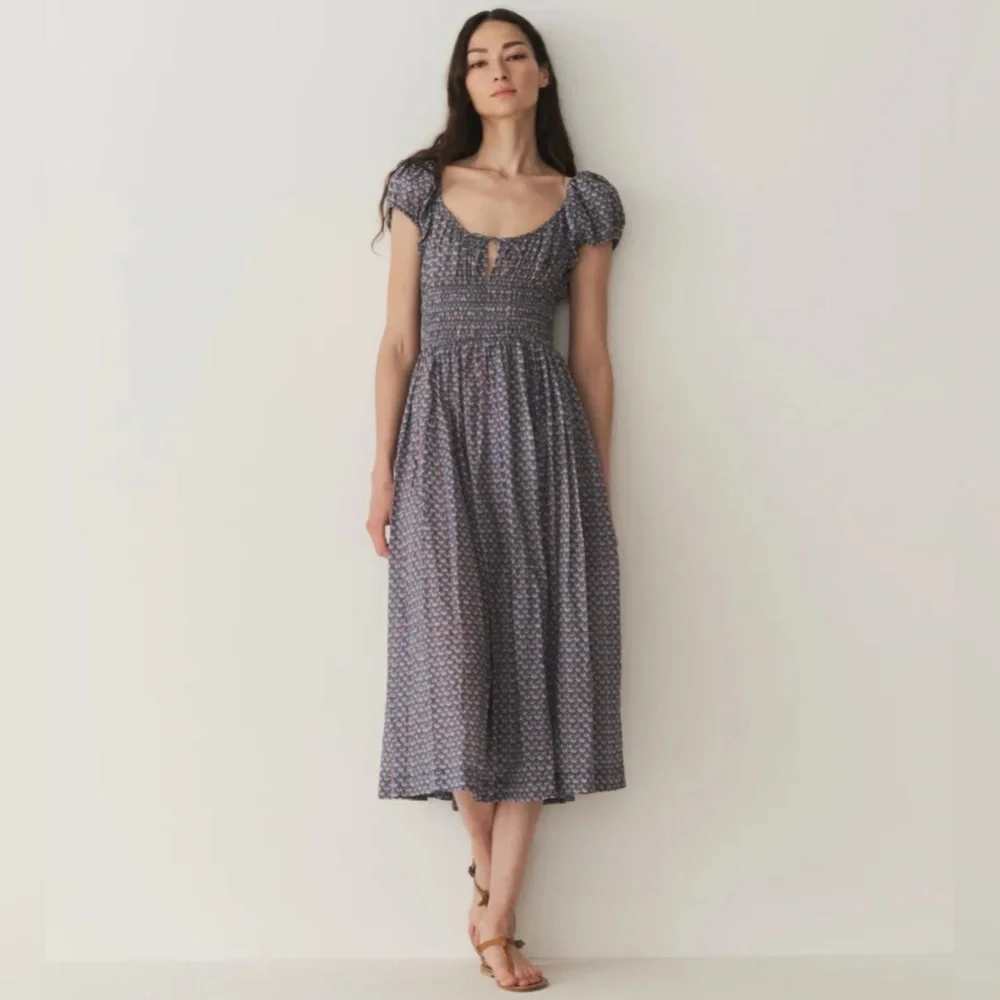 NWT Dôen Quinn Dress in Dahlia Ikat - Picture 3 of 10